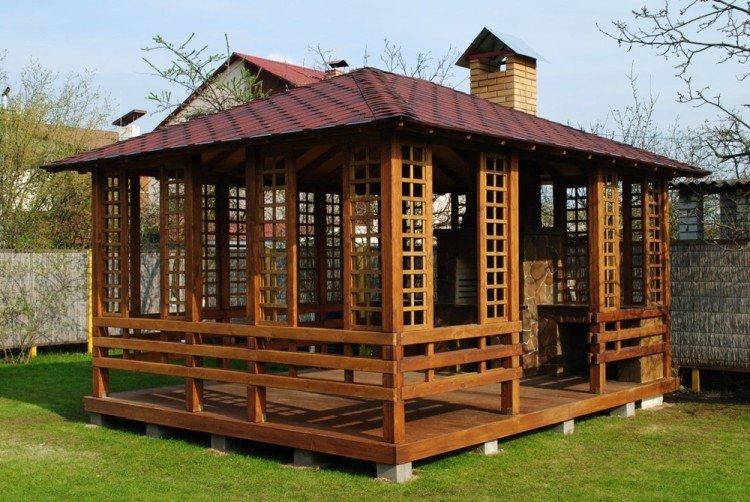 Gazebo en bois bricolage