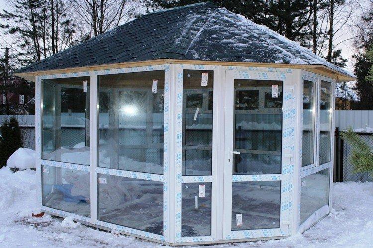 Gazebo bricolage en PVC