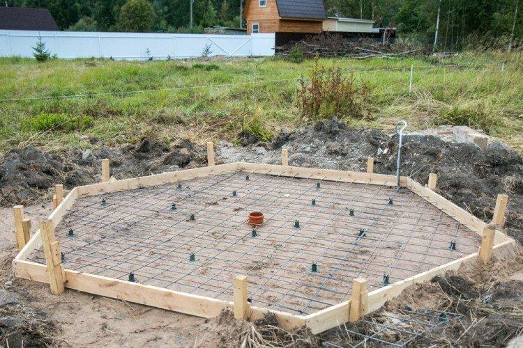 Préparation du site - Étapes de la construction d'un belvédère de vos propres mains