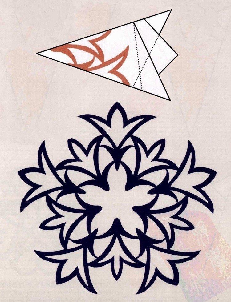 Flocons de neige en papier DIY - photos et idées