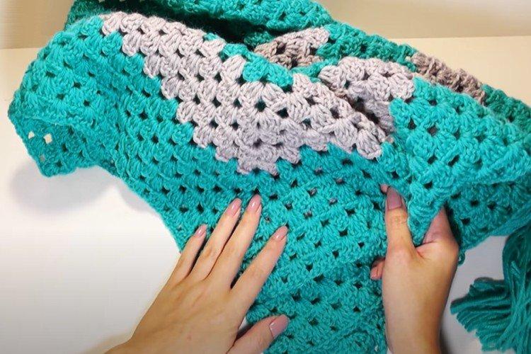 Châle Carré de grand-mère - Comment crocheter un châle