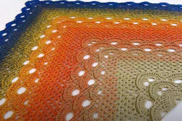 Châle en tricot dégradé - Comment crocheter un châle