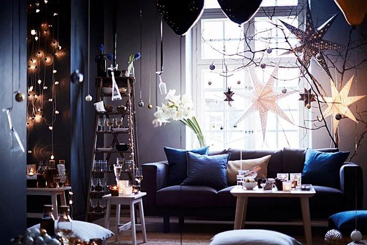Comment décorer une pièce pour le Nouvel An - photos et idées