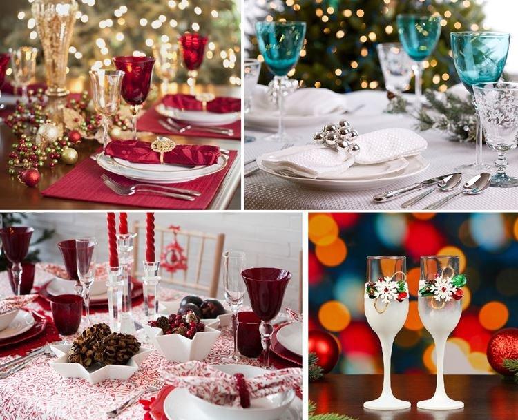 Beaux verres - Comment décorer la table pour le Nouvel An 2021