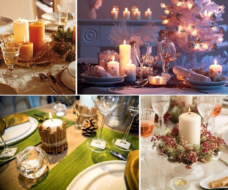 Bougies - Comment décorer une table pour le Nouvel An 2021
