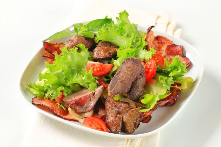 Salade de légumes au foie - Comment faire cuire le foie de poulet