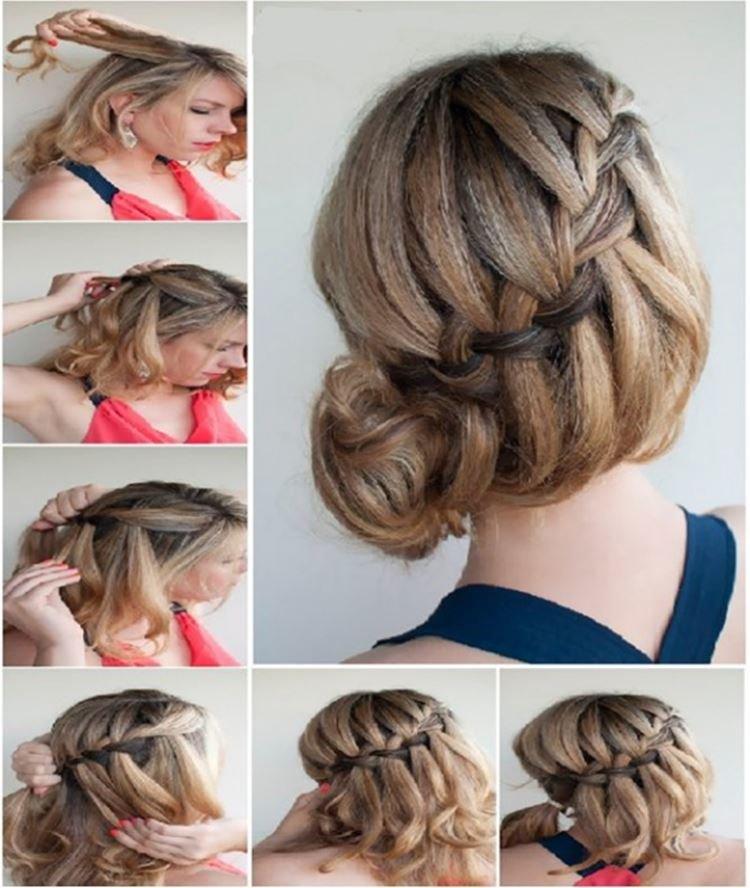Comment tresser une tresse française avec un chignon
