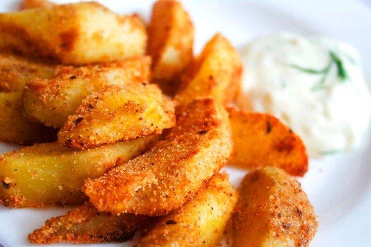 Pommes de terre au pain de maïs au four - Recettes
