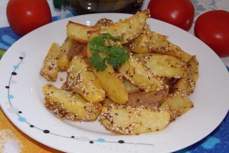 Pommes de terre au four aux graines de sésame - recettes