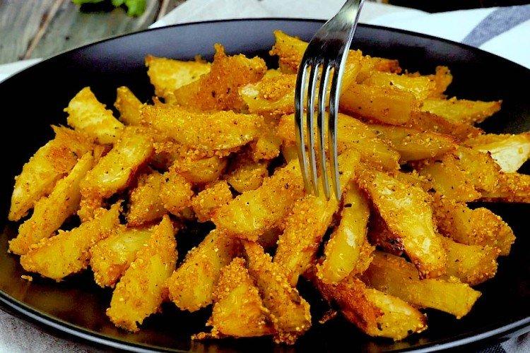 Pommes de terre à la campagne en chapelure au four - recettes
