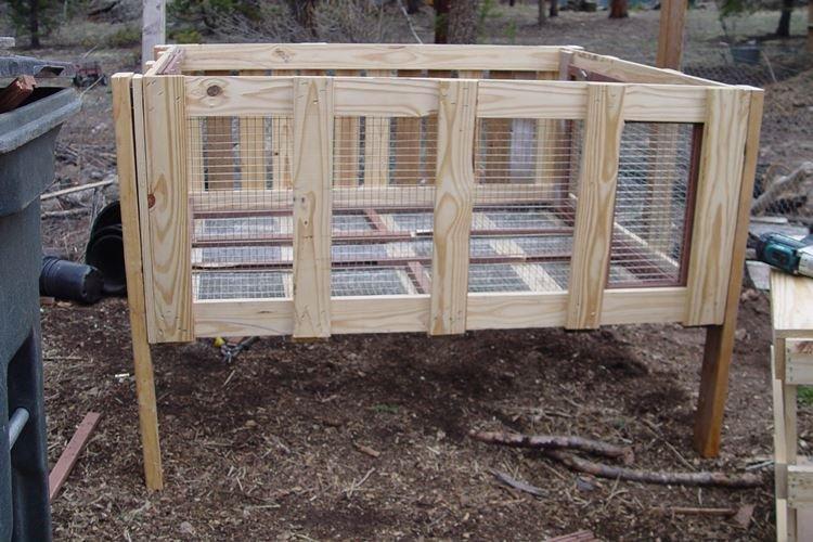 Cages à un niveau bricolage pour lapins