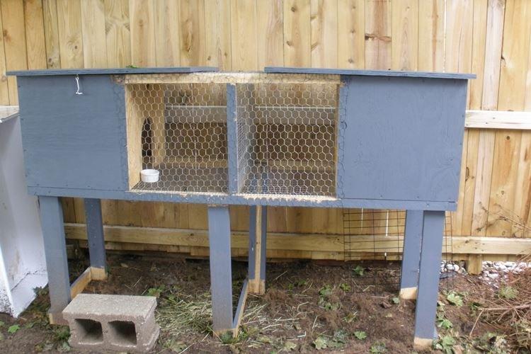 Cages à un niveau bricolage pour lapins