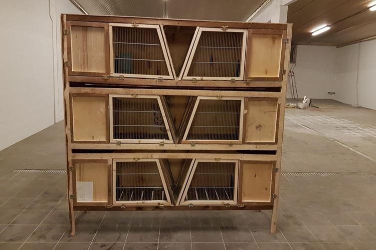 Cages à lapins à plusieurs niveaux