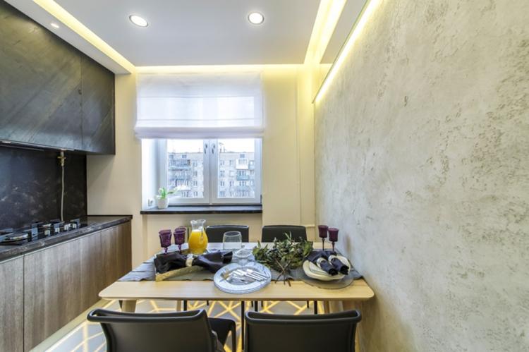 Combinaisons de papiers peints unis et d'accent - Combinaisons de papiers peints dans la cuisine