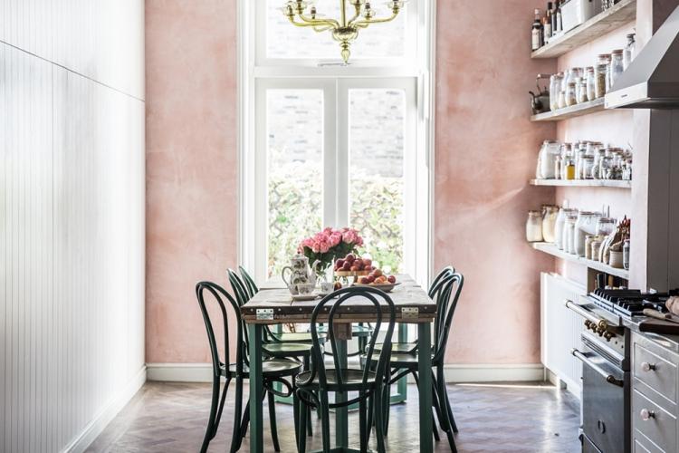 Combinaisons de papiers peints unis et d'accent - Combinaisons de papiers peints dans la cuisine