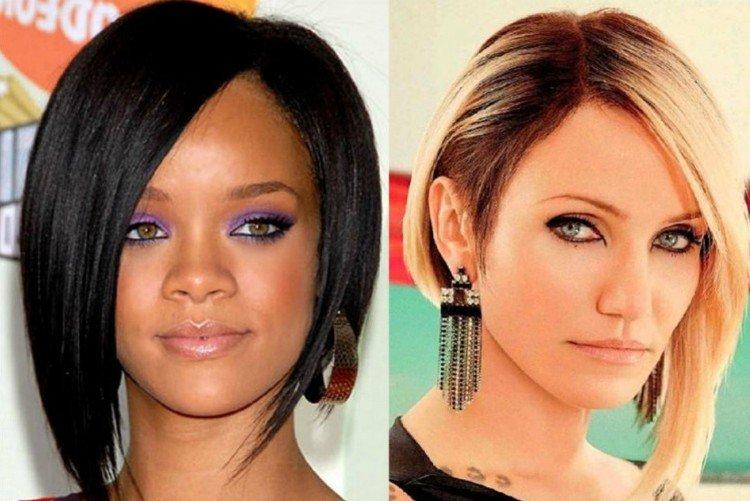 Coupe de cheveux asymétrique - Coupes de cheveux courtes pour les femmes après 50 ans