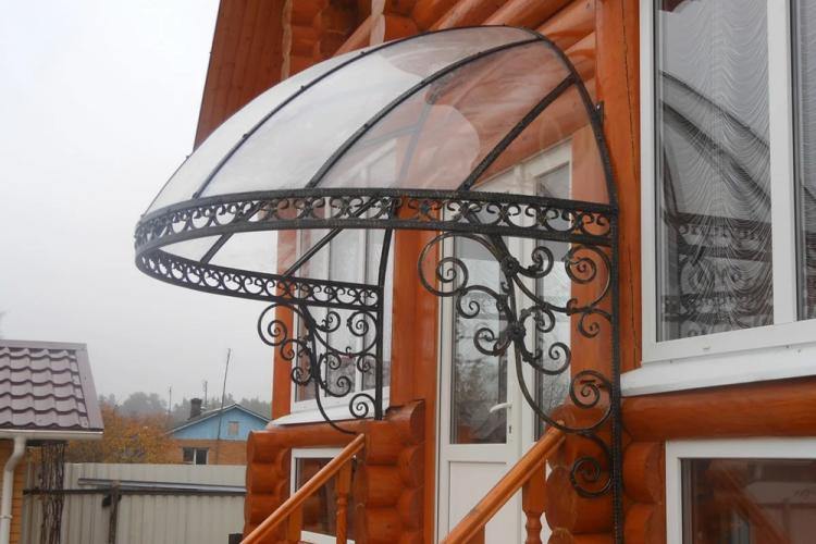 Visière à faire soi-même au-dessus du porche - idées de photos