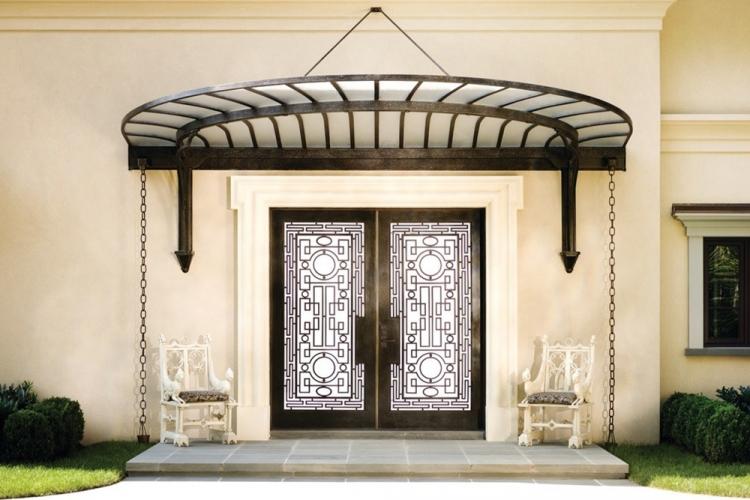 Visière à faire soi-même au-dessus du porche - idées de photos