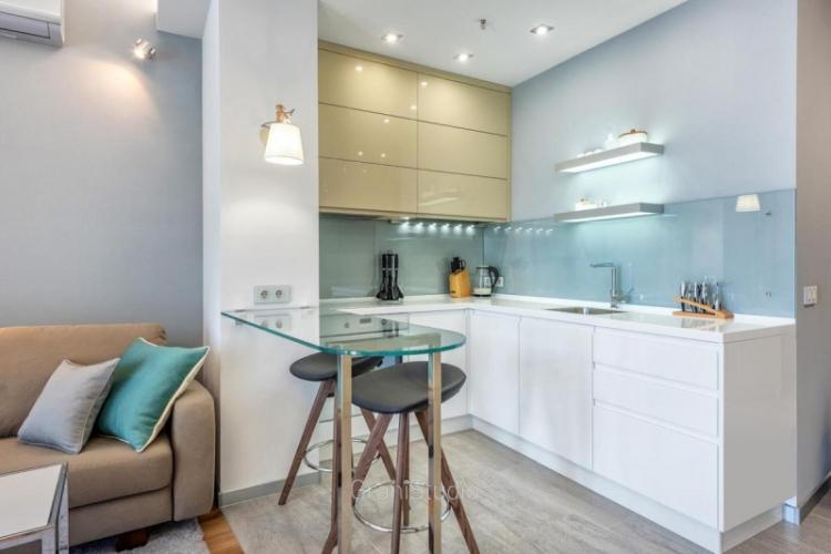 Conception moderne de cuisine-salon