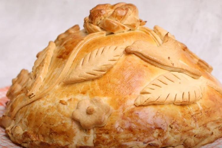 Poulet multicouche avec plusieurs types de garniture - une recette étape par étape avec une photo