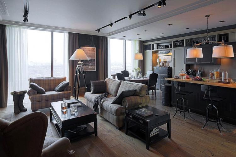 Appartement 140 m2 sur la rue Mosfilmovskaya - design d'intérieur