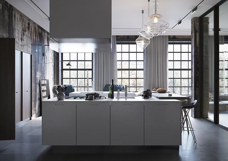 Appartement Loft Industriel - design d'intérieur