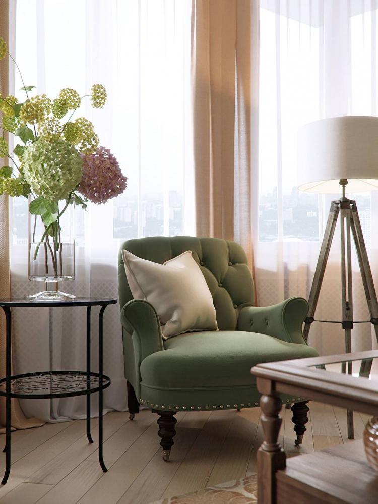 Conception d'un appartement sur le maréchal Timochenko, Kiev