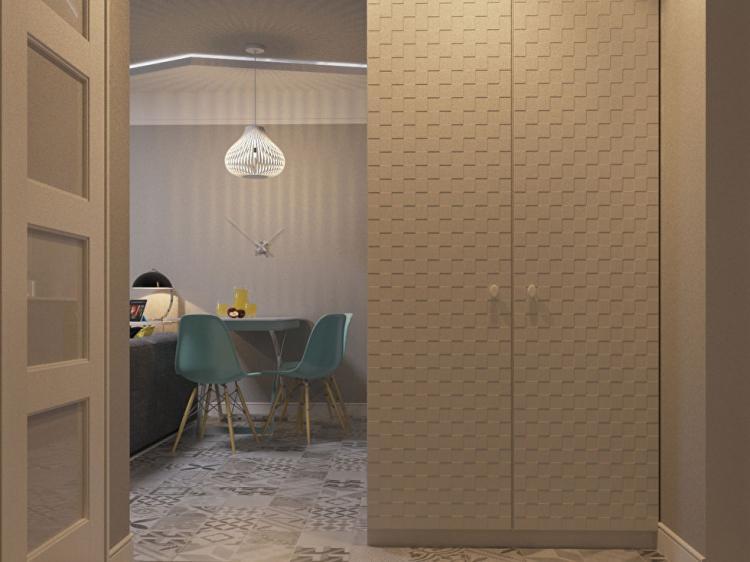 Appartement dans complexe résidentiel Grunwald - design d'intérieur