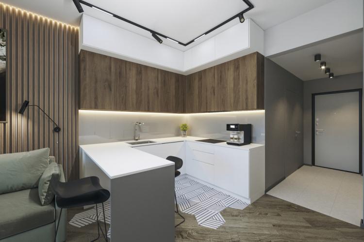 Appartement dans le complexe résidentiel Sky Skolkovo - design d'intérieur