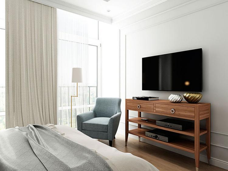 Appartement dans le complexe résidentiel Smolny Park - design d'intérieur