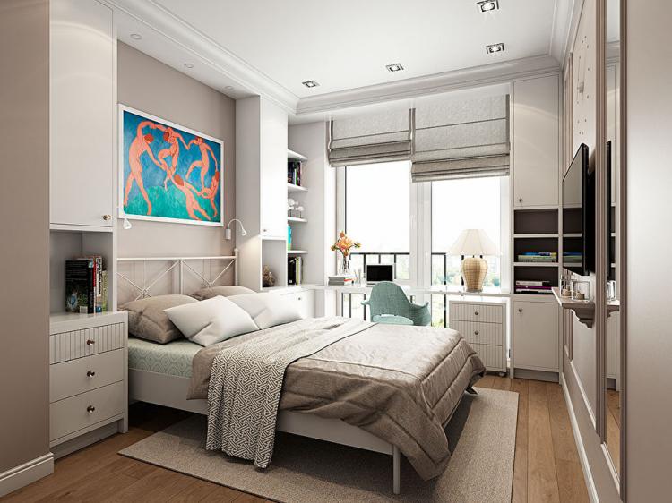 Appartement dans le complexe résidentiel Smolny Park - design d'intérieur