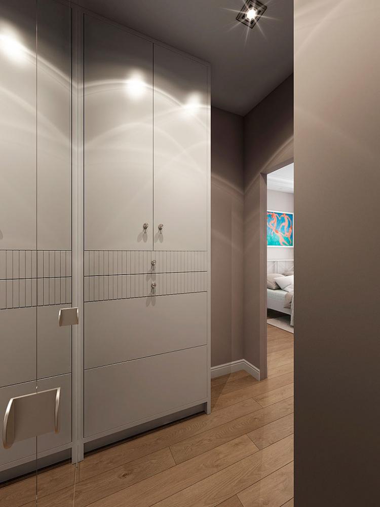 Appartement dans le complexe résidentiel Smolny Park - design d'intérieur