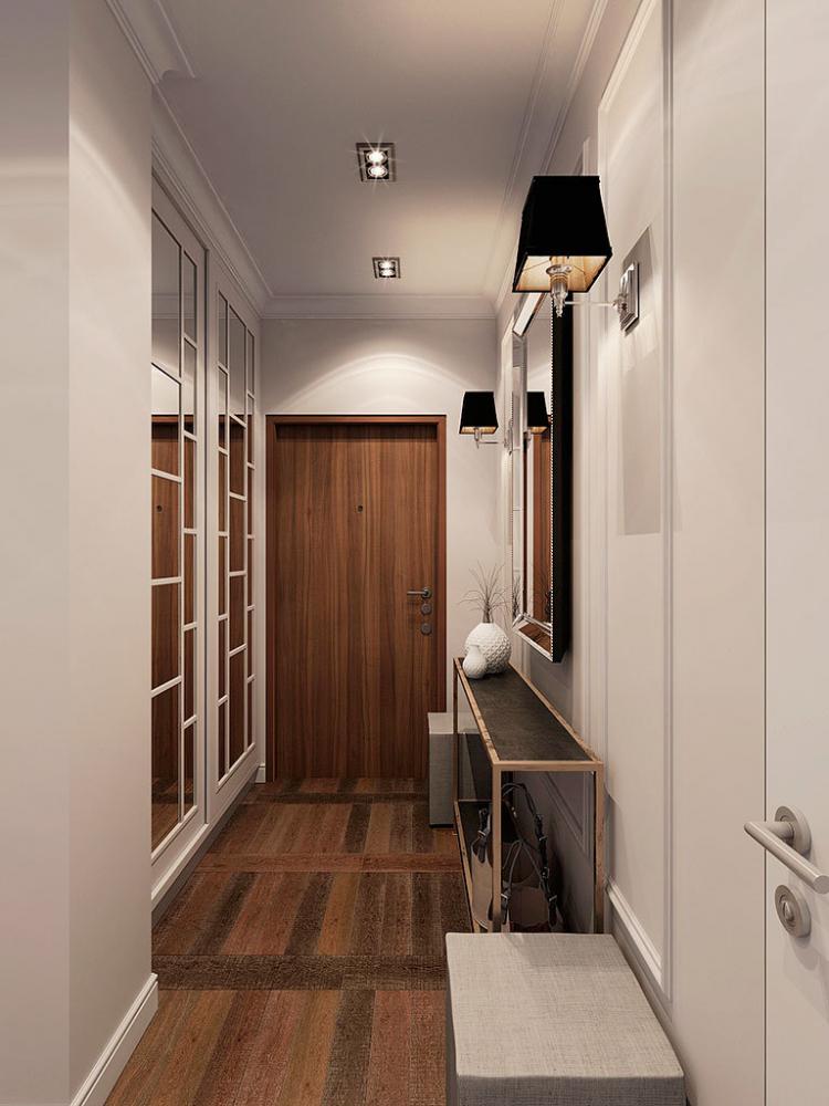 Appartement dans le complexe résidentiel Smolny Park - design d'intérieur