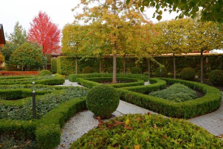 Pelouses et parterres de fleurs - Aménagement paysager de la zone suburbaine photo