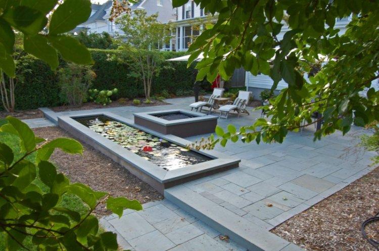 Réservoirs et fontaines - Aménagement paysager de la zone suburbaine photo