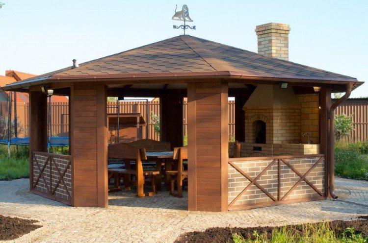 Gazebos de jardin - Aménagement paysager d'une photo de chalet d'été