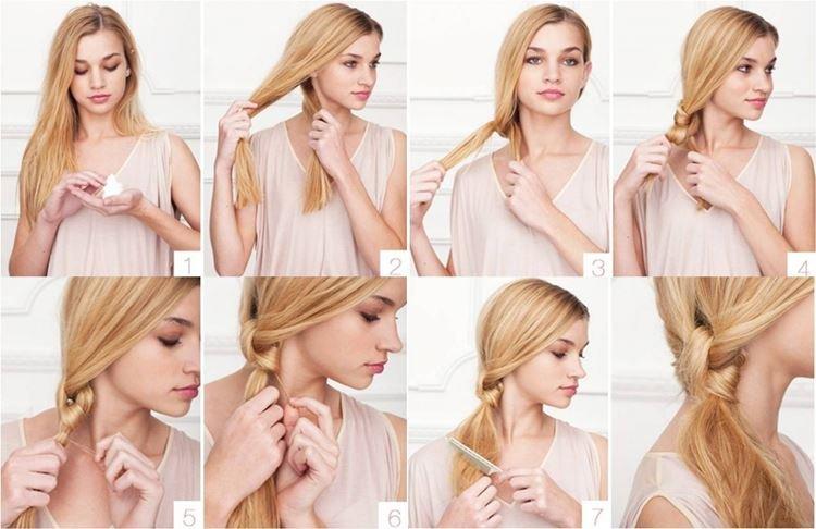 Queue de cheval nouée - Coiffures faciles pour tous les jours