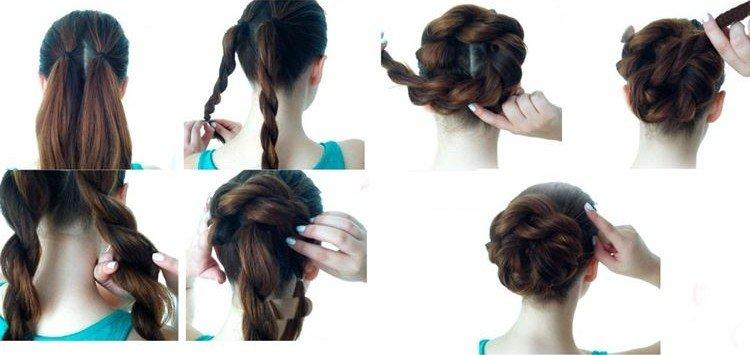 Spiral Bun - Coiffures faciles à l'école pour vous-même en 5 minutes