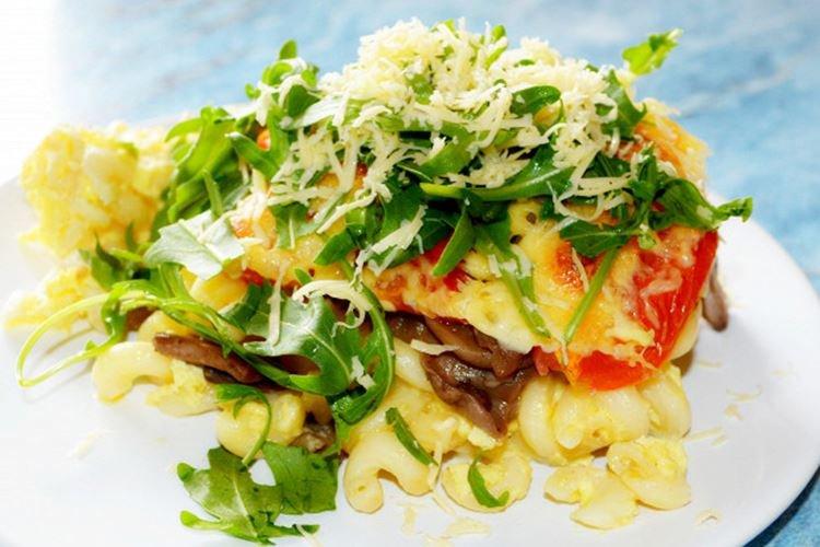 Pâtes au fromage, champignons et roquette - recettes