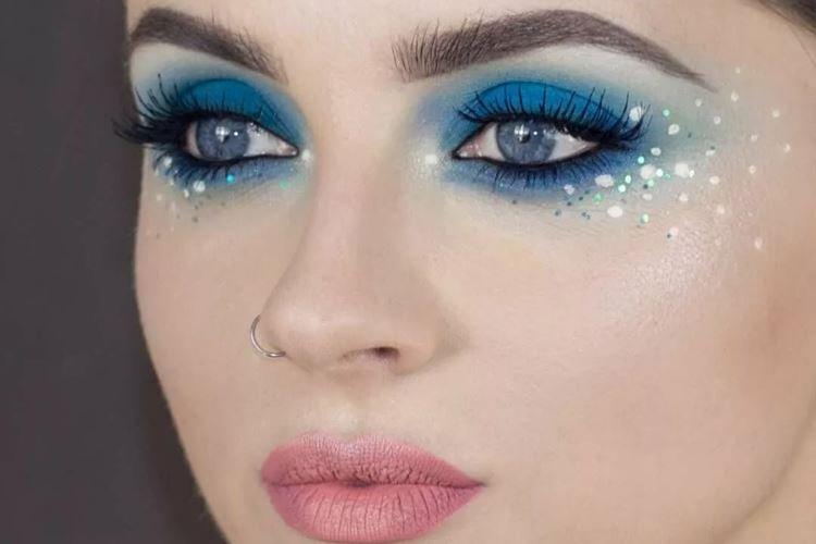 Glitter - Maquillage pour les yeux bleus