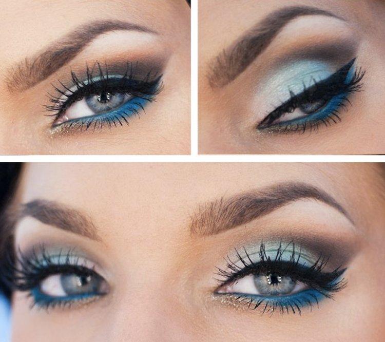 Flèches Chat - Maquillage Yeux Bleus