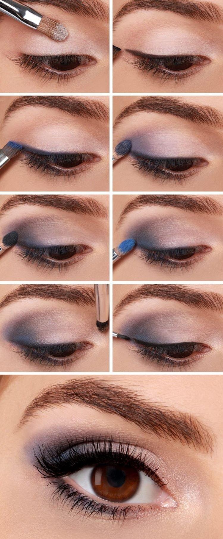 Maquillage yeux marrons et cheveux roux