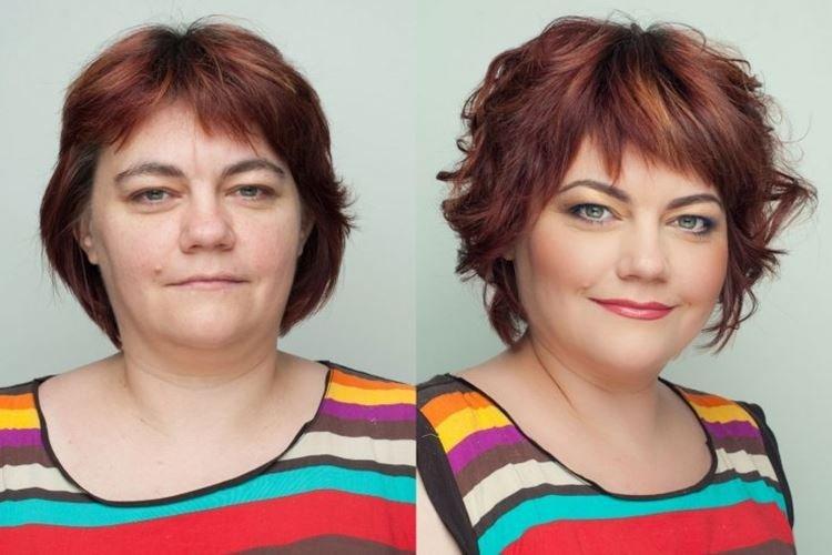 Maquillage lié à l'âge pour les yeux verts