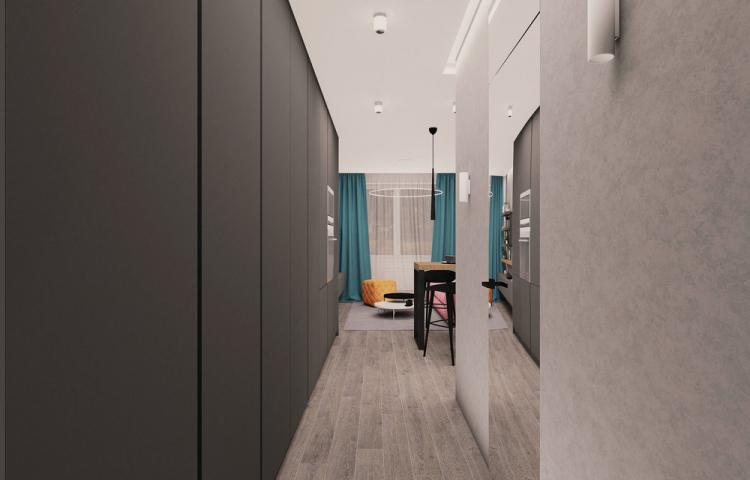 Petit studio dans le complexe résidentiel Moskvichka - design d'intérieur