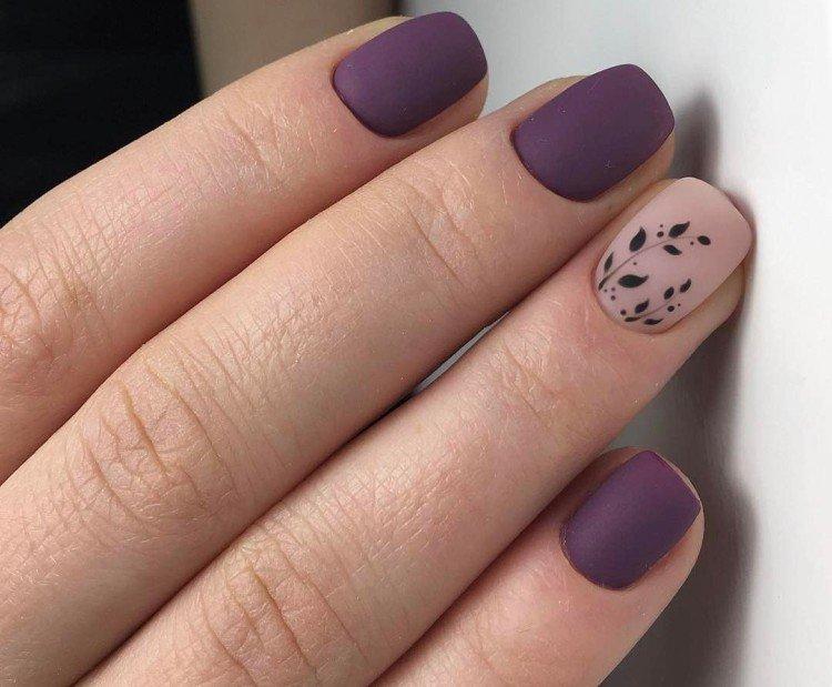 Manucure mate pour ongles courts 2021