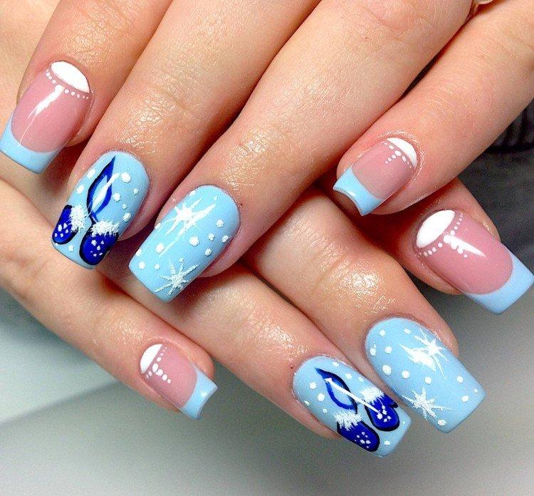 Manucure française pour le nouvel an 2021