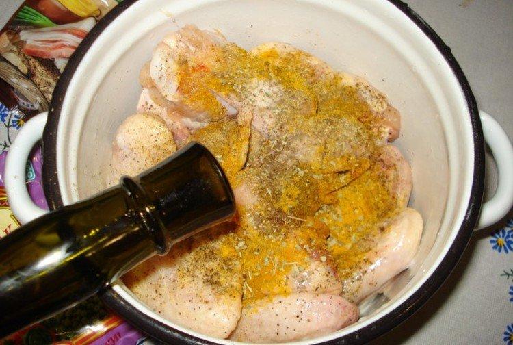 Marinade de poulet kebab au vin - recettes