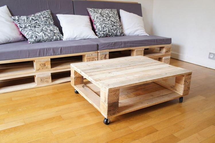 Table basse - Photos et idées de meubles de palettes DIY