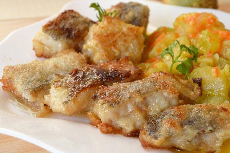 Goberge au caviar de courge au four - recette