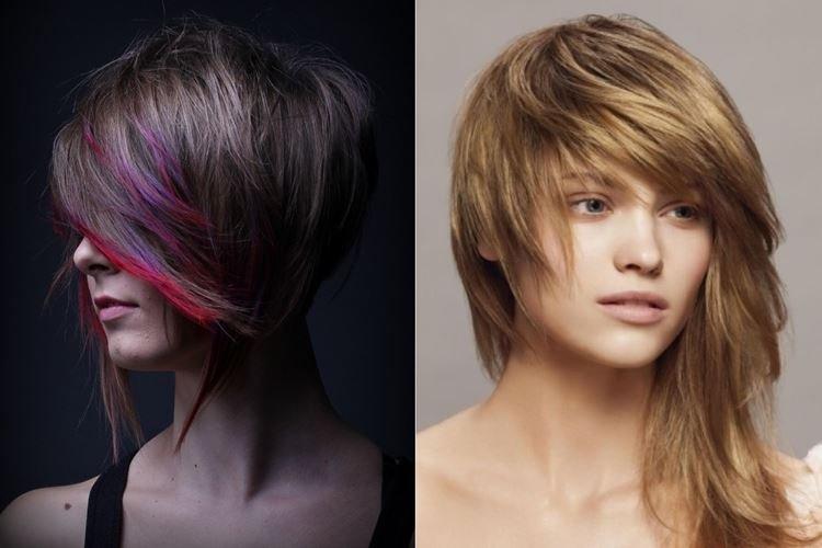 Asymétrie complexe - Coupes de cheveux pour femmes à la mode 2020 pour cheveux mi-longs